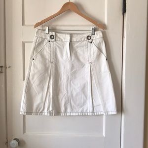 CAbi white Cotton skirt. Size 8 white